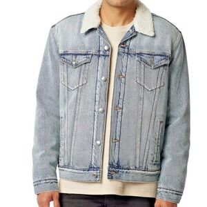 Levi's Men's Type 3 Sherpa Lined Denim Jacket, XXL 2XL Spectre Blue NEW
